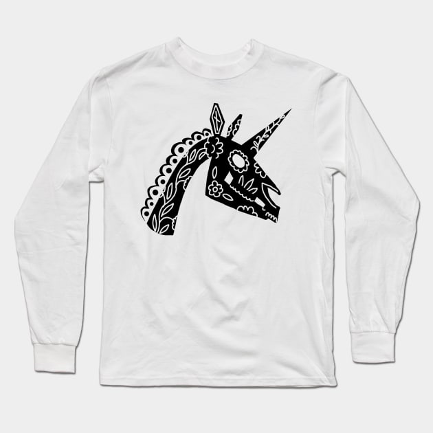 Muerto Unicorn Long Sleeve T-Shirt by Thatssounicorny